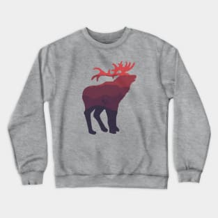 mountain bike mtb deer gift cycling mountain biking cyclist mountains Crewneck Sweatshirt